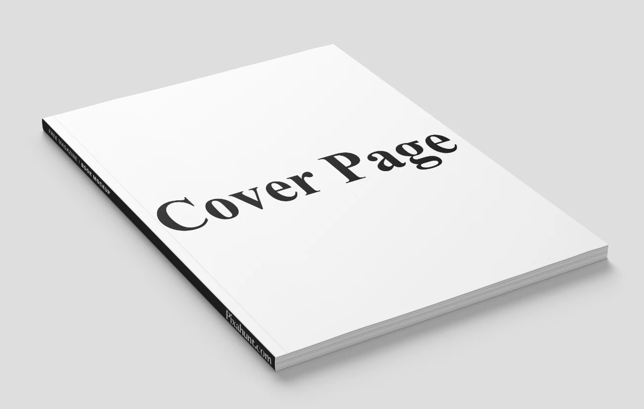 Professional Magazine Book Mockup Featuring Stylish Woman Cover Design Presentation hover