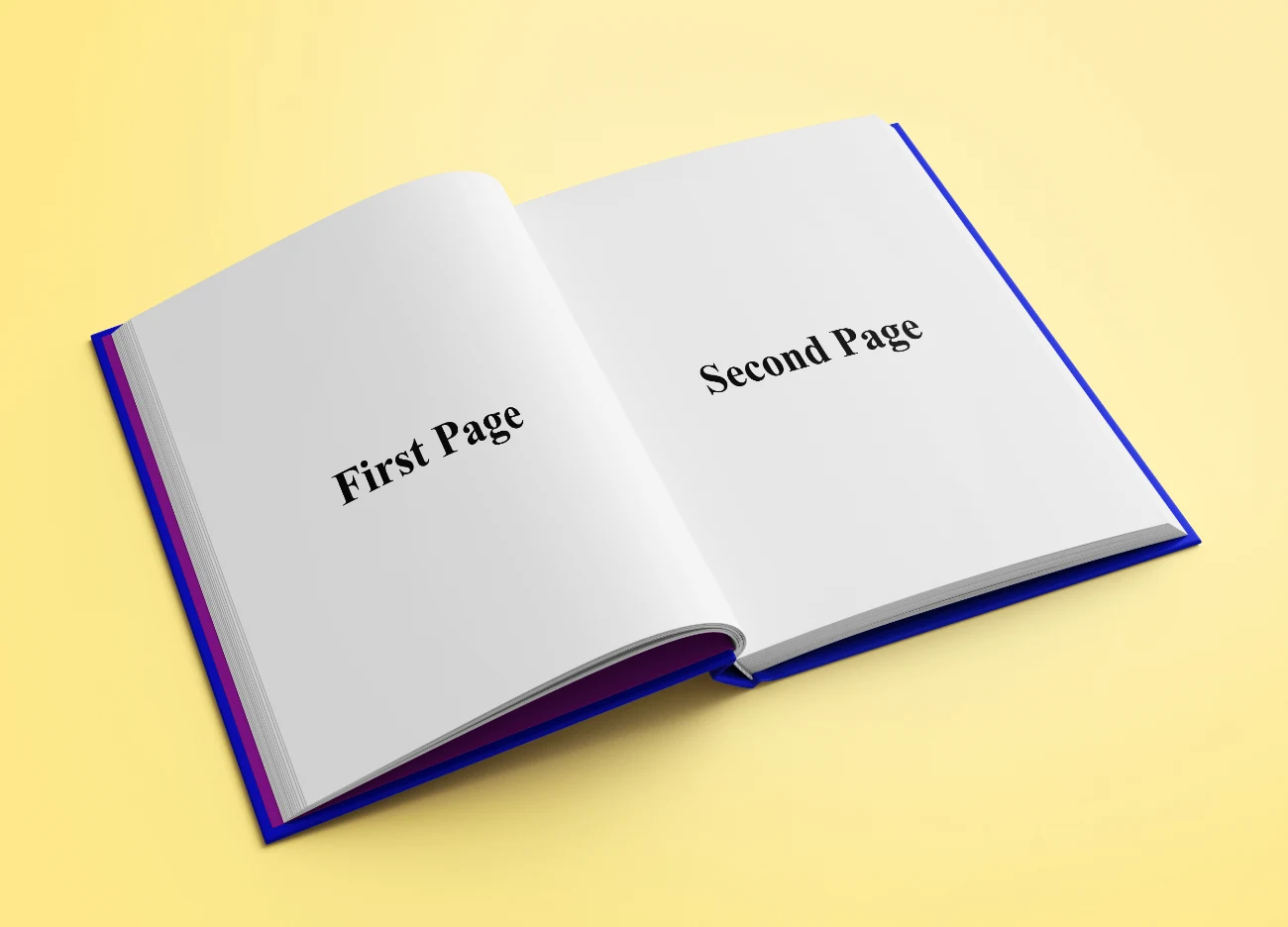 Professional Open Book Mockup for Chapter Design and Page Layout Presentation hover