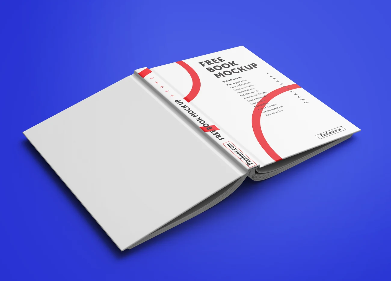 Clean Book Mockup Displaying Inner Page Design on Customizable Background