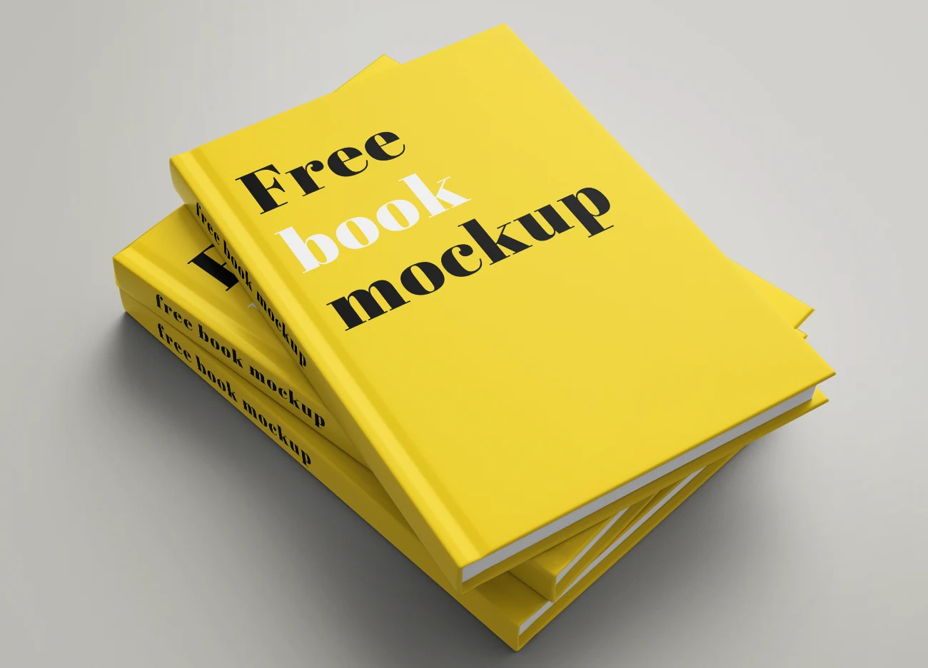 Professional Stack of Hardcover Books Mockup for Creative Design Showcase