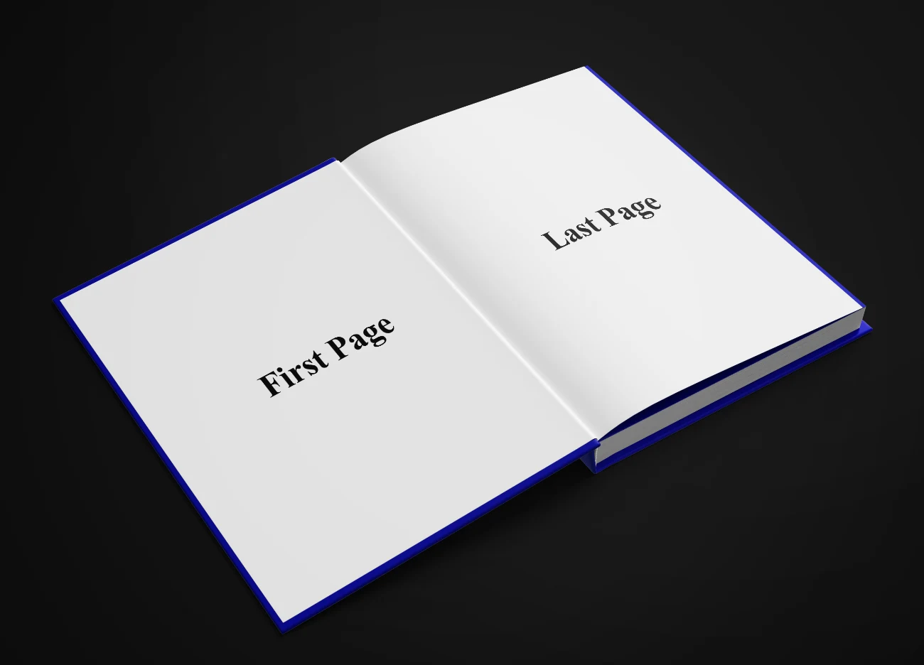Realistic Open Book Mockup with Custom Patterned Cover for Branding Presentation hover