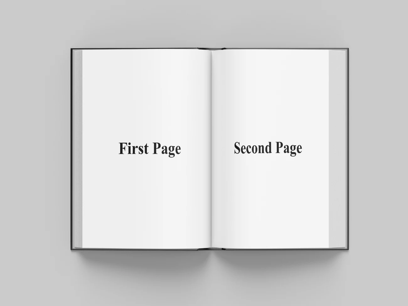 Open Book Mockup From Top View For Your Design Presentation hover