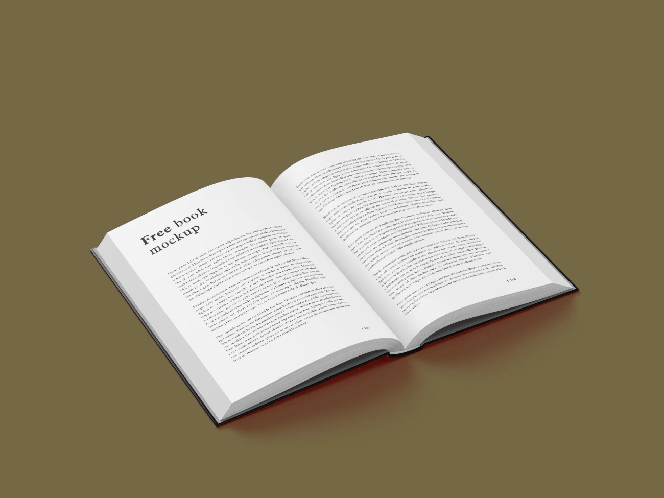 Realistic Opened Book Mockup for Displaying Your Design Concepts