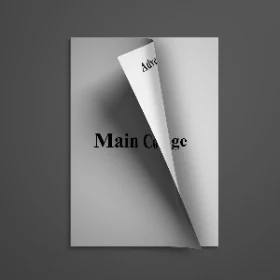 Realistic Magazine Mockup for Editorial Content Presentation with Dynamic Page Turn Hover