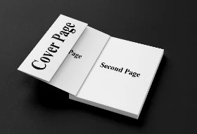 Professional Open Book Mockup for Magazine Catalog Brochure Design Presentation Hover