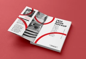 Professional Open Book Mockup for Magazine Catalog Brochure Design Presentation