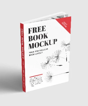 Free Book Mockup Template Light Edition for Regular Book Layout Designs