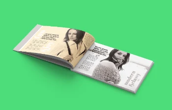 Professional Horizontal Book Mockup Featuring Engaging Pages Layout for Design Presentation