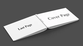 Modern horizontal book cover design showcasing elegant black and white photography artwork Hover