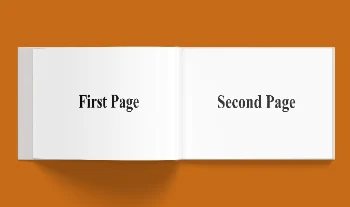 Professional Horizontal Open Book Mockup Showcasing Modern Fashion Photography Hover
