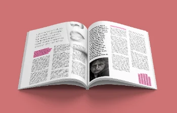 Modern Magazine Spread Mockup for Editorial Design Presentation