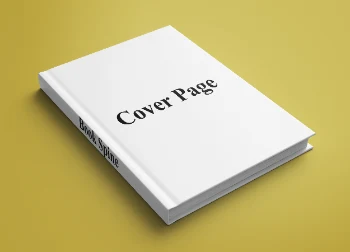 Modern Yellow Hardcover Book Mockup Presentation for Branding and Design Hover