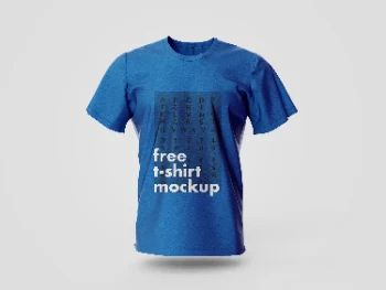 High Quality Free T Shirt Mockup Design Template Realistic Apparel Presentation