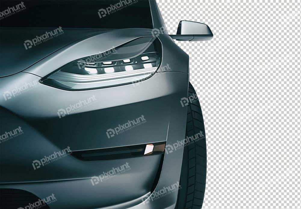 Free Premium PNG Isolated sport unbranded car | Black sports car 3d rendering