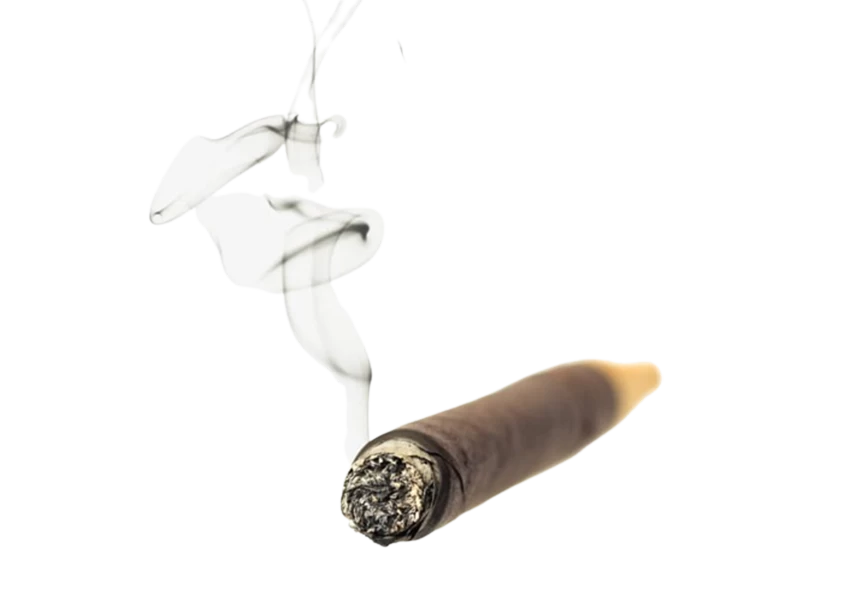 Free Premium PNG Cigarette with white smoke on transparent background png