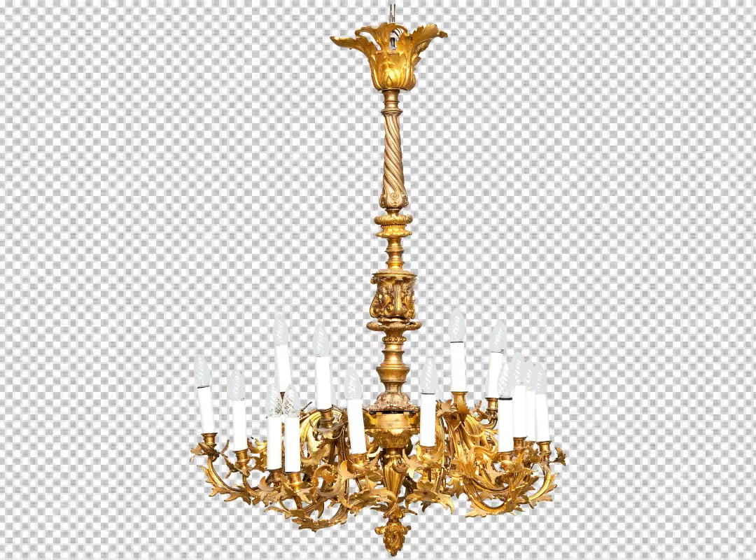 Free Premium PNG Render Retro chandelier isolated