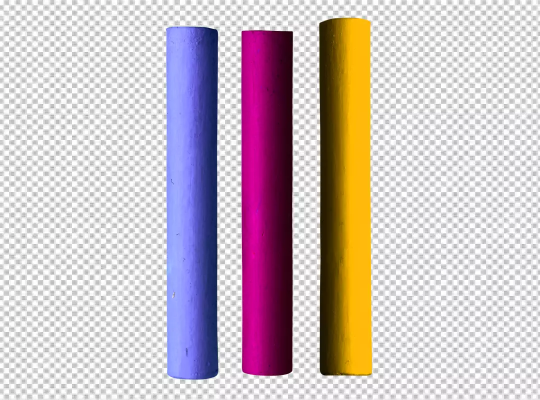 Free Premium PNG Three chalk but deferent color