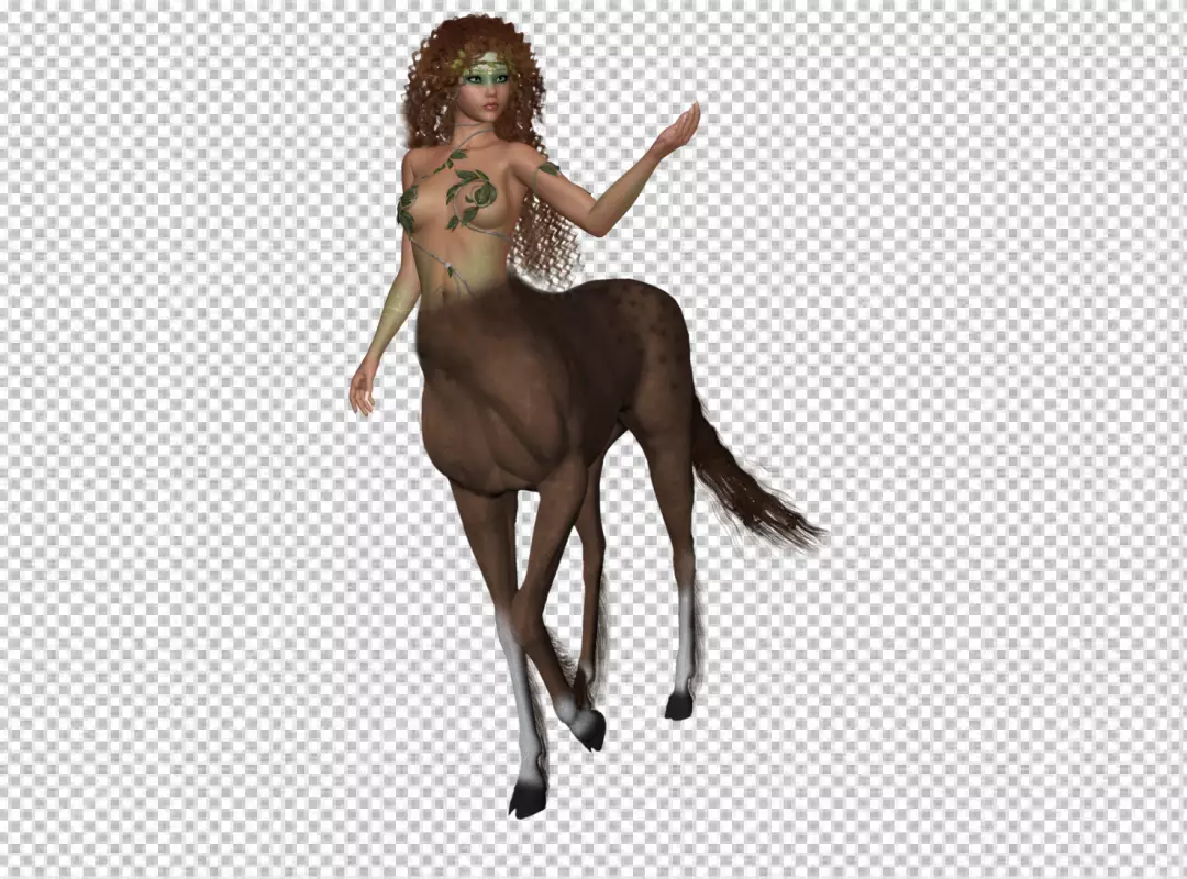 Free Premium PNG Centaurus girl Flat  transparent background