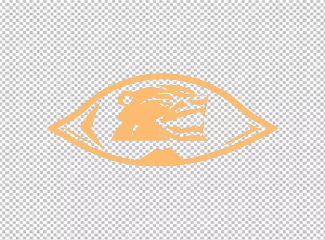 Aggressive Bear Head Mascot Logo in Eye-Shaped Emblem Design Illustration