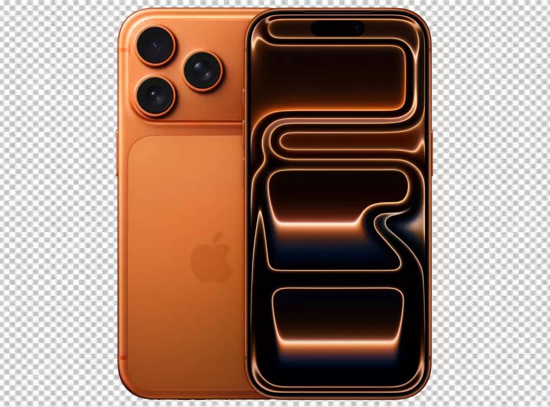 Premium Orange Smartphone with Triple Camera and Dynamic Luminous Display