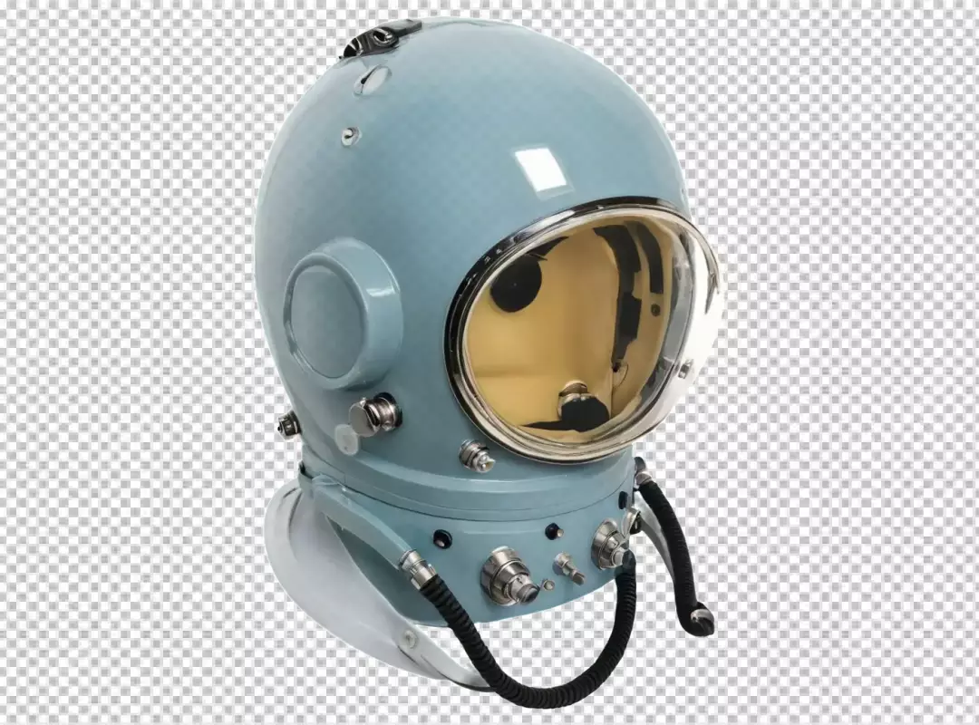 Classic Retro Deep Sea Diving Helmet Marine Exploration Gear on White Background