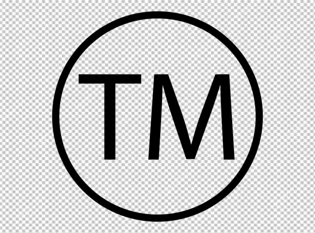 Free Premium PNG Black trademark TM symbol inside circle icon