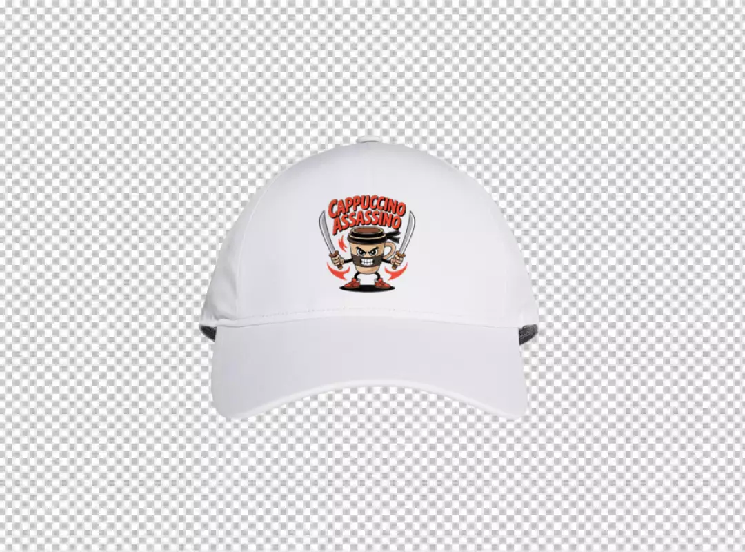 Baseball Cap with Fierce Coffee Samurai Character Logo