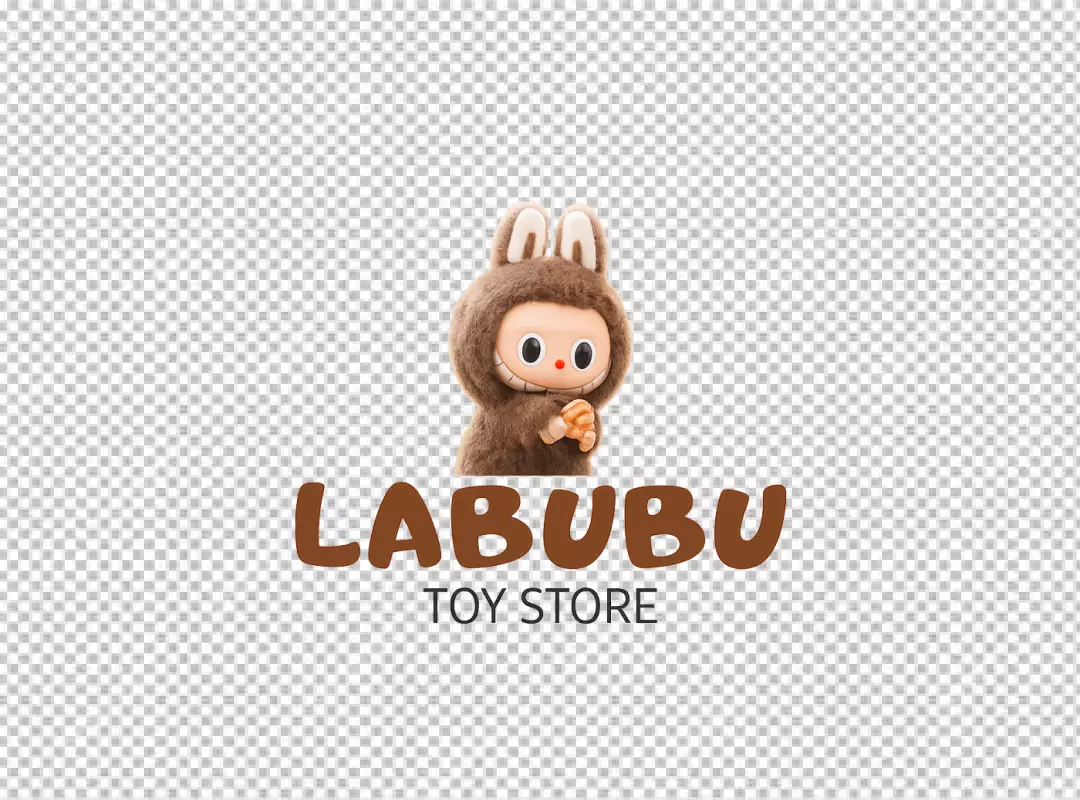 Charming Labubu Monster Character Logo for Playful Toy Store Brand