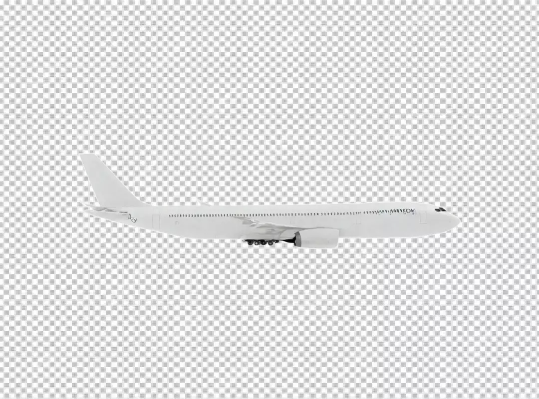 Modern White Passenger Airplane Isolated on Pristine Background for Aviation and Global Travel