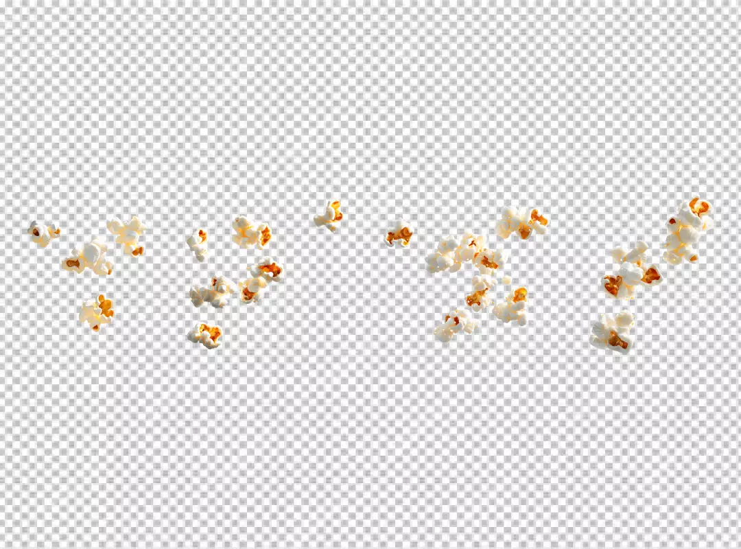 Delicious Freshly Popped Popcorn Flying Falling in Air for Movie Night Snack