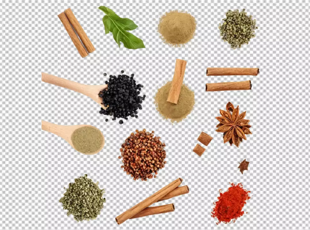 Vibrant Assortment of Aromatic Spices and Natural Herbs for Culinary Creations