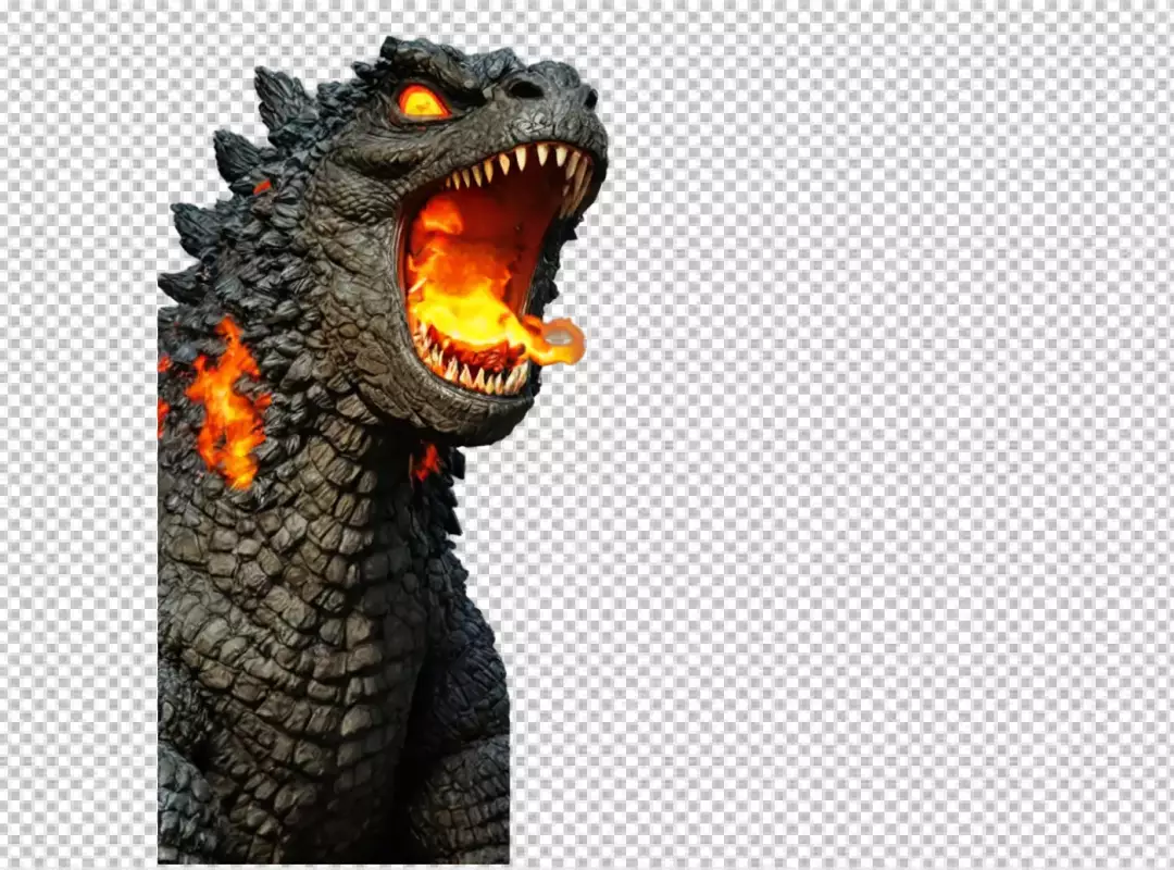 Powerful mythical creature breathes intense fire showcasing strength and danger