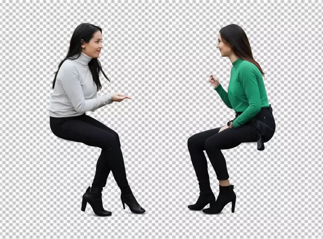 Two Professional Women Engaged in Lively Conversation and Collaborative Discussion