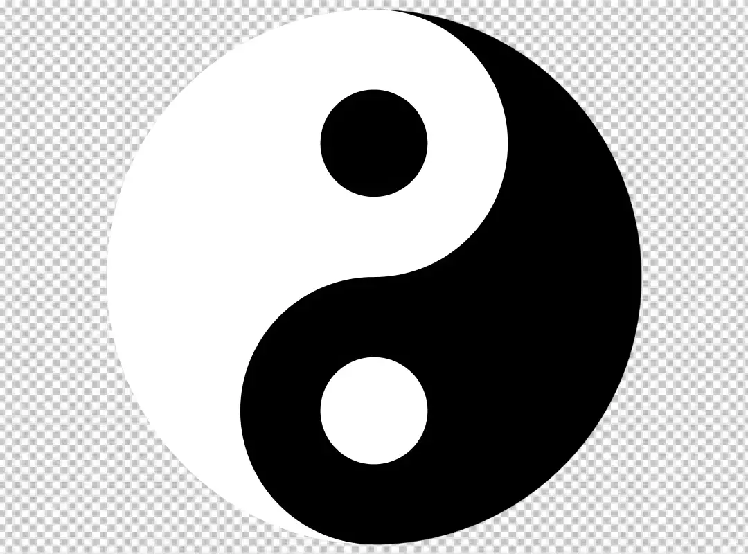 Free Premium PNG Classic Yin Yang Symbol Balance Harmony