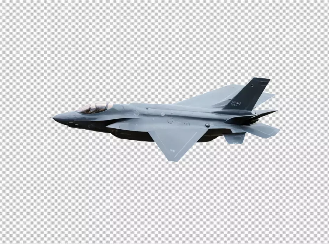 Advanced F-35 Fighter Jet Stealth Aircraft Flying Profile View
