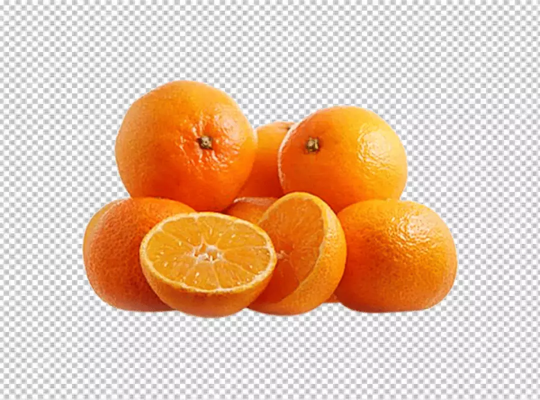Pile of Fresh Whole and Sliced Oranges Juicy Citrus Fruit Delight