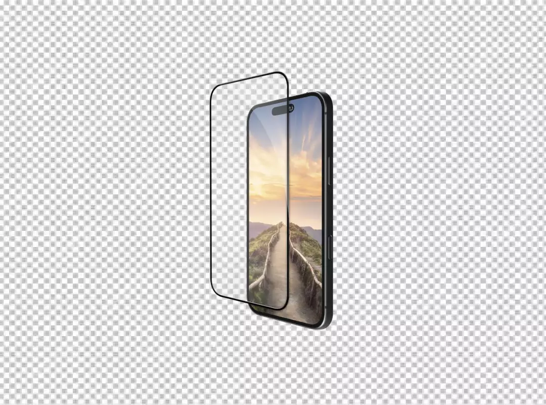 Modern Smartphone with Clear Screen Protector for Enhanced Display Protection