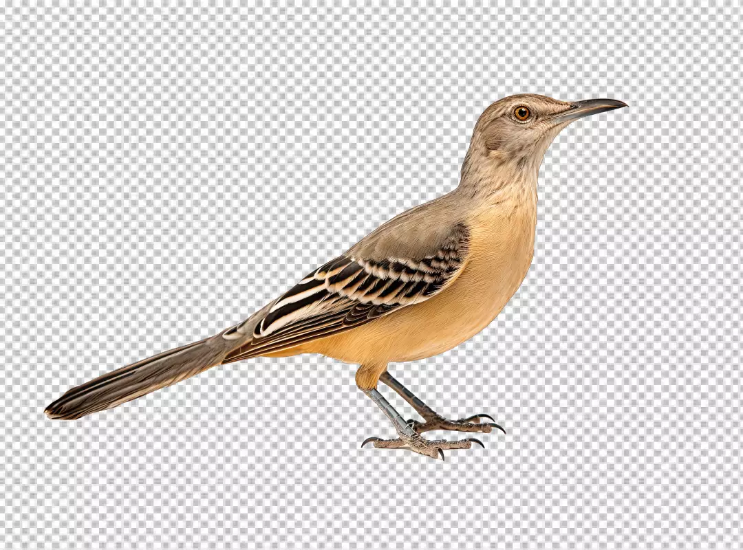 Graceful Brown Mockingbird Perched for Wildlife and Nature Designs