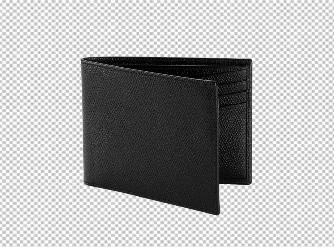 Classic Black Leather Bifold Wallet Mens Accessory Essential Style