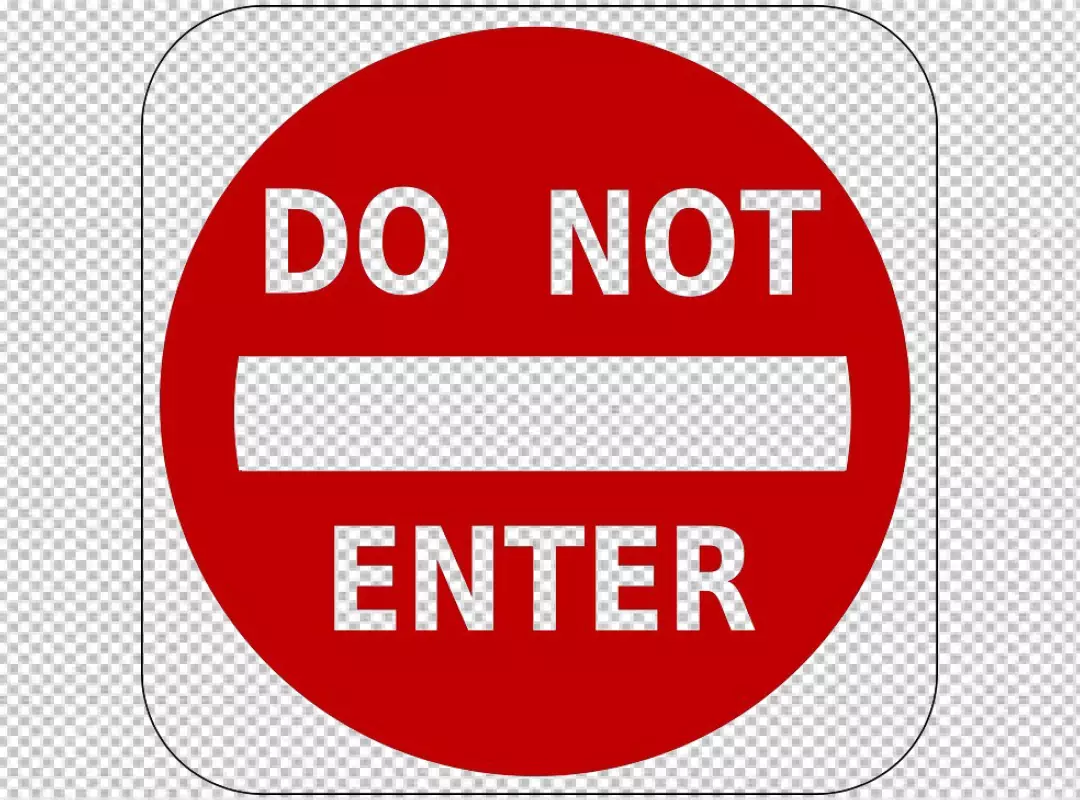 Free Premium PNG Restricted Do Not Enter Warning Sign Isolated on Transparent Background