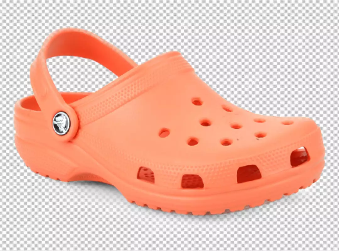 Free Premium PNG Blue beach Crocs sandals on a white background clogs