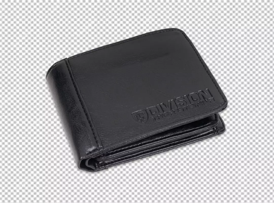 Free Premium PNG Black leather bi fold wallet a transparent background for mens accessories