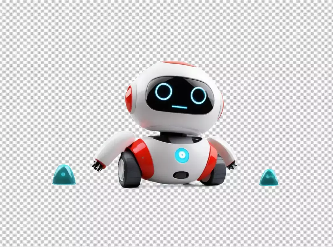 Modern 3D Render of a Friendly AI Robot Character on White Background