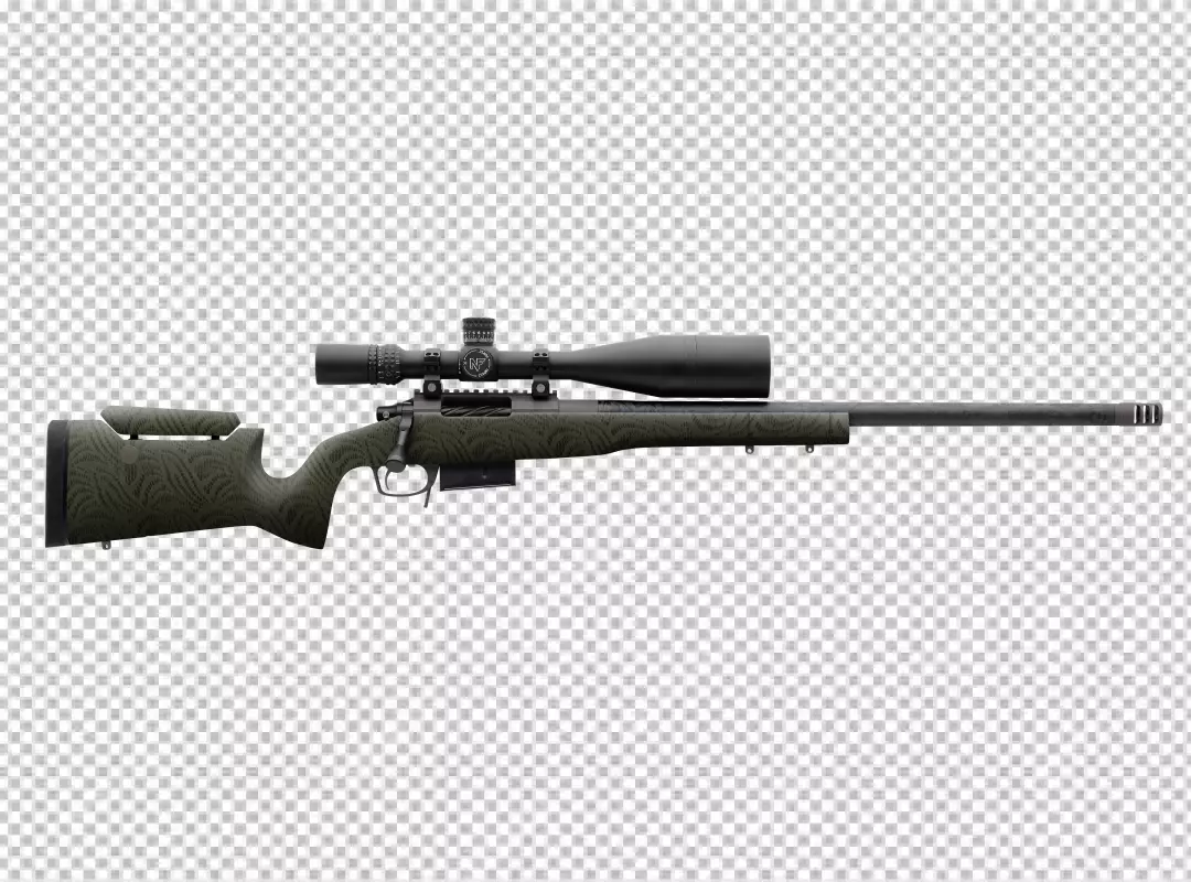 Modern Precision Rifle with Advanced Optics and Textured Stock for Long-Range Accuracy