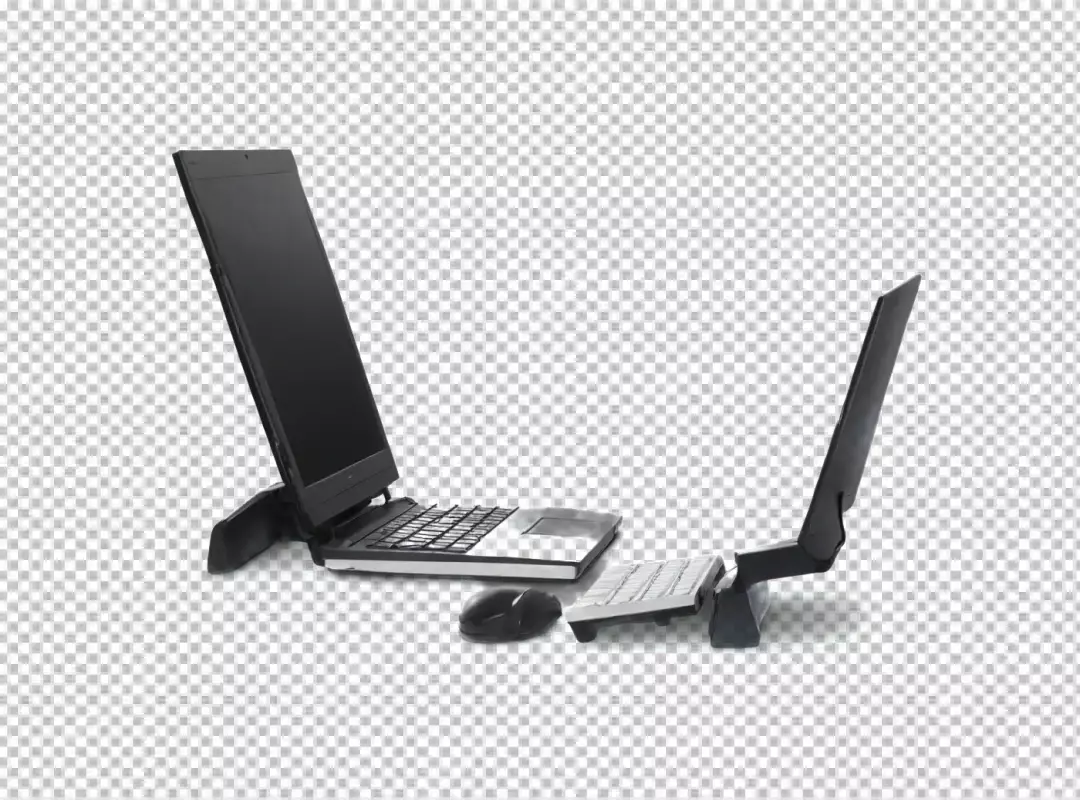 Innovative Modular Laptop Components and Ergonomic Split Keyboard Setup for Productivity