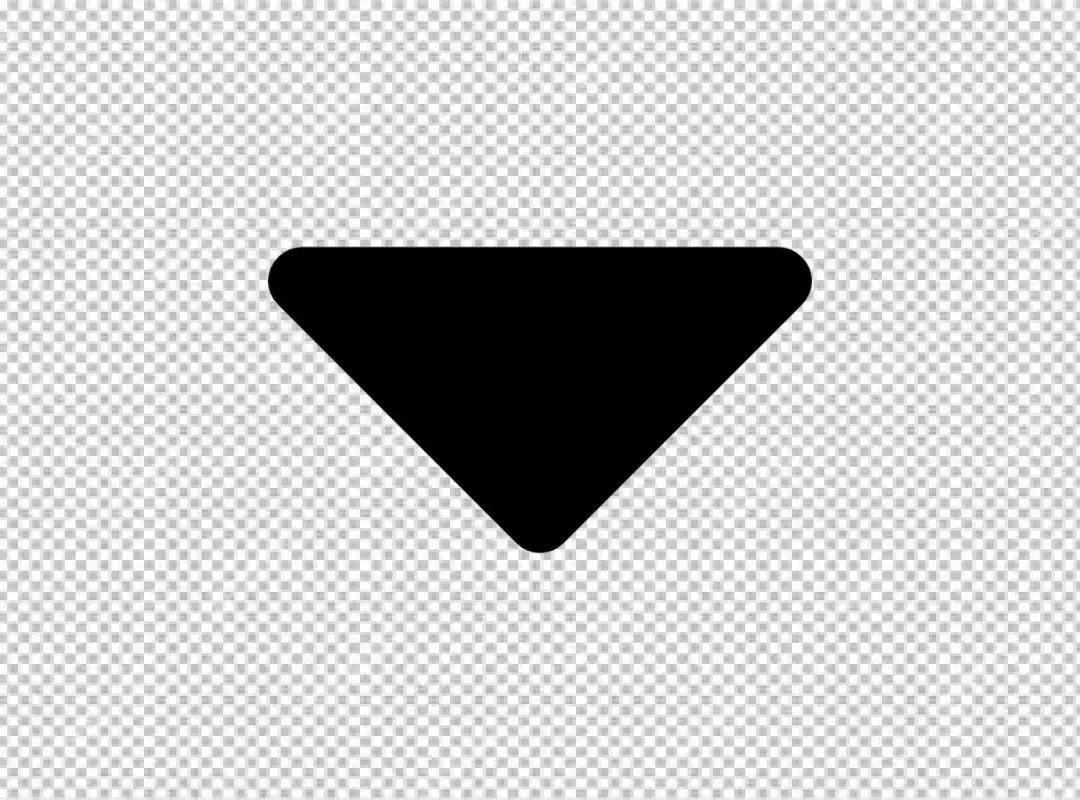 Free Premium PNG Simple Arrow Icon Pointing Downward
