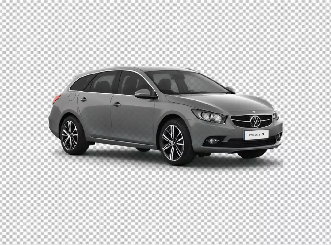 Sleek Grey Station Wagon Car Modern Design Professional Studio Shot Automobile Photography