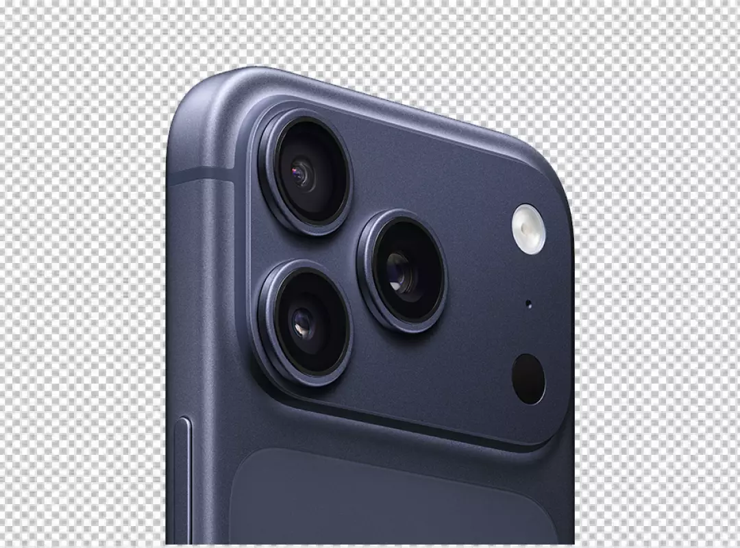 Close-up of Sleek Smartphone Triple Camera Module with Flash for Advanced Photography