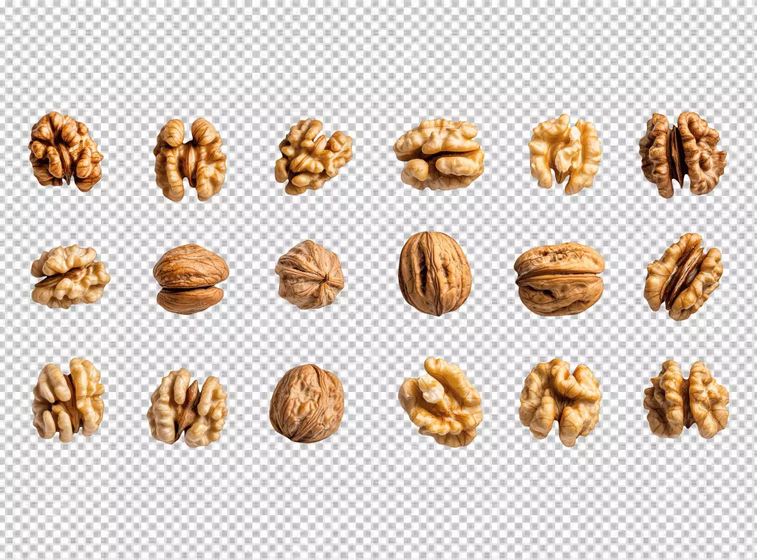 High-Quality Collection of Fresh Walnuts Shelled and In-Shell for Healthy Eating and Creative Design