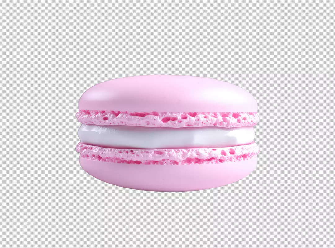 Delicious Pink Macaron Sweet Dessert for Bakery Design Projects
